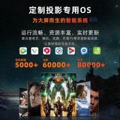 窝窝头BL02卧室超清投影仪家用智能便携家庭影院杜比音效手机同屏投屏办公用会议 1080P 智能系统高配版
