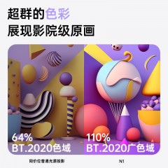 坚果（JMGO）N1 三色激光云台投影投墙 投影仪