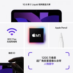 Apple iPad Air（第 5 代）10.9英寸平板电脑 | 深空灰色 | 星光色 | 粉色