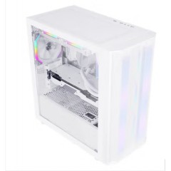 先马（SAMA）平头哥M8 雪装版 游戏办公mini电脑主机箱 前板铁网/玻璃侧透/支持M-ATX主板240水冷/U3/纯白色