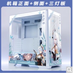 先马（SAMA） 先马颜之神纯白色机箱二次元动漫定制360水冷吹雪联名全家桶游戏电脑主机UV打印 先马定制机箱玻璃全喷板+申鹤定制