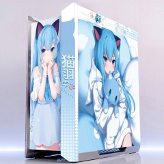 华硕（ASUS） ROG机箱电脑灯板太阳神601散热水冷台式机吹雪原神猫羽雫等二次元动漫白色主题定制 选图定制(留言客服)