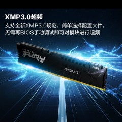 金士顿 (Kingston) FURY 32GB DDR5 5200 台式机内存条 Beast野兽系列 骇客神条