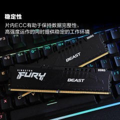 金士顿 (Kingston) FURY 32GB DDR5 5200 台式机内存条 Beast野兽系列 骇客神条